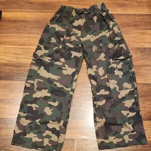 Art Class Wide Leg Camouflage Cargo Pants Girls Size 8